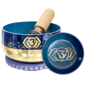 Juego de cuencos tibetanos para cantar con palo, siete chakras: cuenco para cantar tibetano al por mayor para meditación - Product Image 1