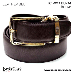 Cinturón de cuero genuino de color marrón dorado brillante de alta eficiencia para hombres a precio de mercado asequible para compradores a granel - Product Image 2