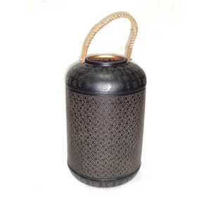 New Decorative Iron Filigree <b>Hurricane</b> Hanging <b>Lantern</b> Candle Holder Durable Home and Outdoor Candle Holder with Unique Design - Product Image 5