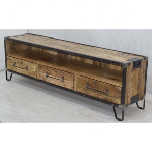 ลิ้นชักไม้เหล็กยืดได้สำหรับใส่ในเมืองสไตล์ลอฟท์ทันสมัยดีไซน์วินเทจอุตสาหกรรมห้องนั่งเล่นโรงแรมอพาร์ทเมนต์วิลล่าบ้าน - Product Image 2