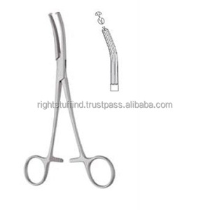 Pinzas de Histerectomía Heaney de Acero Inoxidable RSI de Alta Calidad, 21 cm, Curvas, Dentadas, con Mordazas de un Solo Diente, Certificación CE, Quirúrgicas - Product Image 2