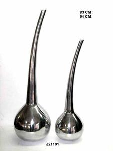 Vase à fleurs en aluminium moulé de haute qualité pour bourgeons avec miroir polonais disponible en finition mate Home Decor Bud Vase en gros - Product Image 3
