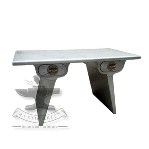 Antique moderne pour bureau à deux tiroirs couleur personnalisable meubles en aluminium durables pour bureau à domicile salon appartement - Product Image 3