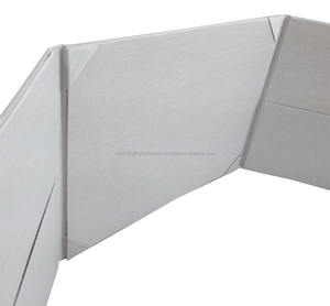 Luxury White & Silver Rhinestone Clasp Embellished Custom Size Wedding Silk <b>Pocket</b> <b>Folder</b> Brooch for Weddings Special Occasions - Product Image 3