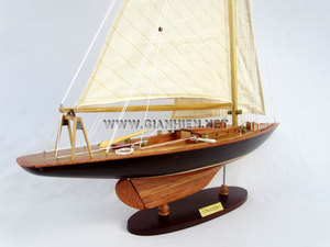 Flor de algodón pintada a mano II, modelo de madera náutico europeo, barco, decoración del hogar, regalo novedoso - Product Image 3