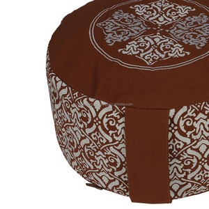 Cojín de Meditación Zafu Sin Pliegues Hecho en India con Tela de Algodón Teñida, Color y Logotipo Personalizables, Opción de Marca Privada - Product Image 4