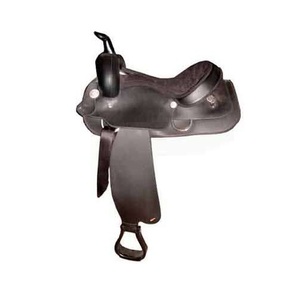 Fournisseurs de selles western en cuir véritable avec arceau en plastique, de haute qualité, durables et confortables pour la course hippique - Product Image 2
