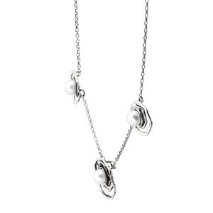 แหล่งรวมเงินที่น่ารัก925สร้อยคอมุกสีขาวเงินสเตอร์ลิง - Product Image 2