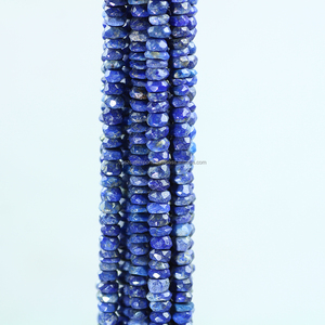 Meilleure qualité afghan rond Lapis Lazuli chaîne en gros cristaux bleus naturels pierres de guérison perles de pierres précieuses - Product Image 1