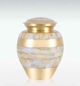 Ensemble d'urnes funéraires en nacre émail fini urne funéraire adulte pour la maison hôtel Restaurant funérailles urnes de cendres humaines - Product Image 2