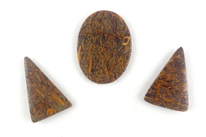 Gema Natural de jaspe de Mariyam, cabujones sueltos con forma ovalada y triangular, estampados lisos, fabricación de joyería al por mayor - Product Image 4