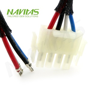 4Pin ประกอบสายเคเบิลอิเล็กทรอนิกส์แบบกำหนดเองของ Tyco 350779-1 - Product Image 4