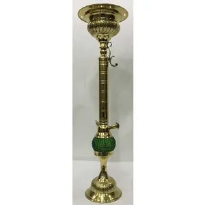 Cachimba Egipcia de Latón de Lujo de Alta Calidad con Enfriador Boury y Acabado Lacado, Juego de Fumar Shisha Alto - Product Image 1