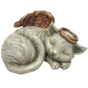 Angel <b>Cat</b> Cremation <b>Urn</b>/Funeral <b>Urn</b> By Brassworld India Funeral Supplies - Product Image 1