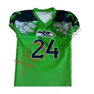 Sur mesure Offre Spéciale vert aigle Sublimation impression conception maillot de Football américain respirant Spandex maille 100% Polyester - Product Image 1