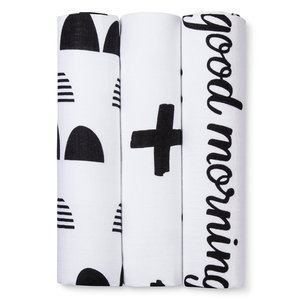Couverture d'emmaillotage en mousseline à motif floral avec motif personnalisé emmaillotage imprimé en double gaze organique avec emballage personnalisé - Product Image 3