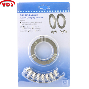 Colliers de serrage pour joint homocinétique en acier inoxydable réglables, argentés, pièces automobiles, système de mesure métrique 22-50 mm - Product Image 6