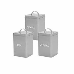 Ensemble de 3 boîtes à pain rectangulaires en métal uniques avec design écologique dans une boîte en carton pour la cuisine - Product Image 3