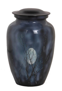 Urne de crémation nouvellement conçue dans des fournitures funéraires en métal classiques dans des urnes de haute qualité avec revêtement en émail fin pour les cendres - Product Image 4