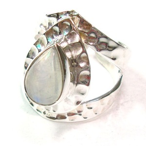 Indian Silver <b>Ring</b> Rainbow <b>Moonstone</b> <b>Ring</b> Women Jewelry Eternity Vermeil Sales Hot S925 Sterling Silver Jewellery - Product Image 4