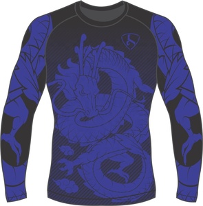 Camiseta de Manga Larga para Hombre, con Estampado por Sublimación, Compresión, Secado Rápido, Spandex/Nailon, Agradable al Tacto, Color y Logotipo Personalizables - Product Image 1