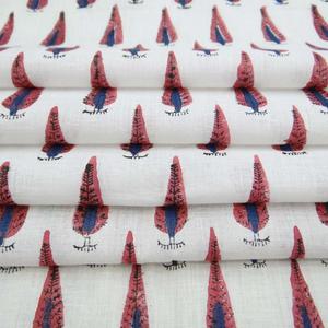 Tela floral estampada a mano 100% tela de algodón estampada en bloque de gasa de algodón para ropa de mujer de proveedor indio - Product Image 2