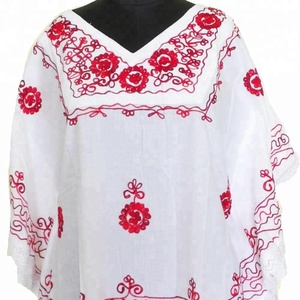 Broderie blanche Kurtis Ethnique Élégant Lumineux Coloré - Product Image 1