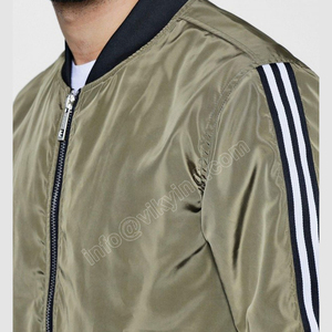 Blouson bombardier en Polyester personnalisé, vente en gros, 100% polyester, nouveau blouson bombardier de sport à la mode - Product Image 4