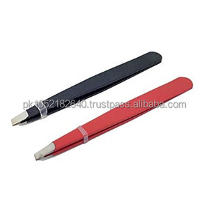 Pince à épiler en acier inoxydable de manucure à pointe carrée de qualité professionnelle avec logo laser personnalisé pour l'extension de cils de revente - Product Image 3