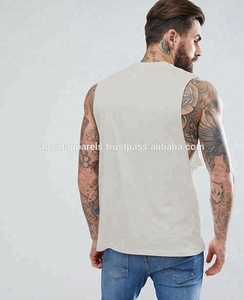 设计您自己的街头风格纵梁背心汗衫、男女通用纵梁背心/宽松透气背心，带下降袖孔 - Product Image 2