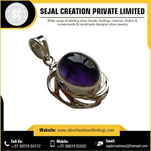 2019 dernières perles de pendentif en pierres précieuses en argent sterling 925 pendentifs fins et breloques avec motif numérique - Product Image 4