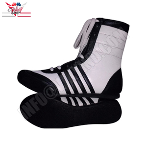2019 New Design Custom Boxing and Wrestling Shoes Good Quality Genuine Leather with Rubber <b>Insole</b> for Summer Winter Training - Product Image 1