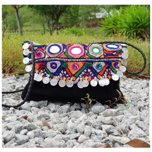 Ethnic Indian Styles Traditional <b>Clutch</b> Purse For Woman Designed With Hand Work <b>Bags</b> And Authentic Banjara <b>Bags</b> Art - Product Image 2