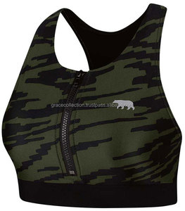 Sujetador deportivo personalizado con estampado de sublimación para chica, Top deportivo - Product Image 2