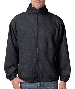 Sudadera con capucha extragrande con cremallera y forro polar de algodón 100% personalizada para hombre, estilo liso, tallas, estampado de logotipo con capucha antibolitas - Product Image 1