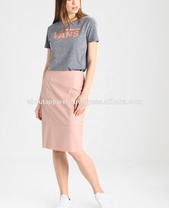 กระโปรงทรงดินสอสีดำสำหรับผู้หญิง,กระโปรงทรงดินสอสั้นทำจากหนังแกะเนื้อนุ่มเอวสูงผลิตตามสั่ง - Product Image 2