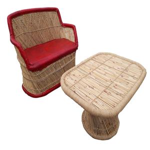 Best Seller Sleek Pretty 2 Seater Sofa Chair Table Lounge Restaurant Garden Sets Furniture Wooden Sofa Couch Table Set Designs - Product Image 2