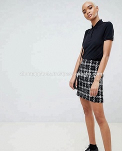 Hot Selling 100% Polyester Customized logo Breathable Black Plain <b>Women</b> Men <b>Polo</b> <b>Shirt</b> - Product Image 2