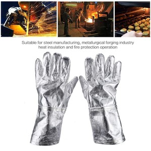 Guantes DE SEGURIDAD DE CUERO resistentes a chispas de alta calidad, retardantes del calor, de mejor rendimiento para trabajos de soldadura industrial - Product Image 6