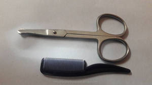 Custom Beard Scissors and <b>Comb</b> Set for Mustache and Beard High Quality Medical Grade Stainless Steel Made - Product Image 2