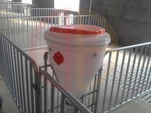 חזיר ציוד פלדה חזיר לפטם דוכן - Product Image 2