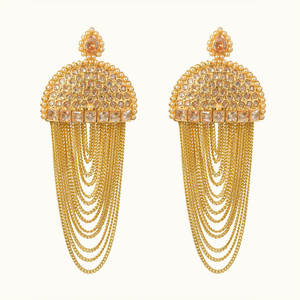 Alluring Design-pendiente chapado en oro a la moda, precio fiable-10697 - Product Image 1