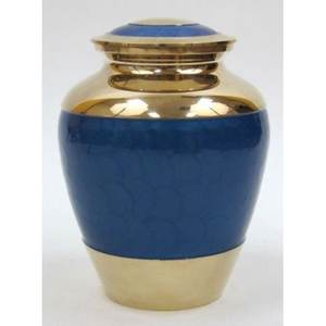 Urna de cremación de latón y metal dorado para adultos, almacenamiento de cenizas funerarias de madreperla, estilo americano/europeo para humanos - Product Image 3