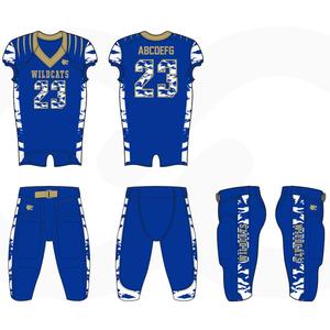 Uniformes professionnels de football américain personnalisés bon marché dans les uniformes en gros de couleur de prix d'usine - Product Image 4