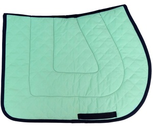 Shemax 2024 OEM nueva moda hecha en Pakistán personalizado al por mayor de alta calidad caliente equitación ecuestre verde menta almohadilla de sillín - Product Image 1