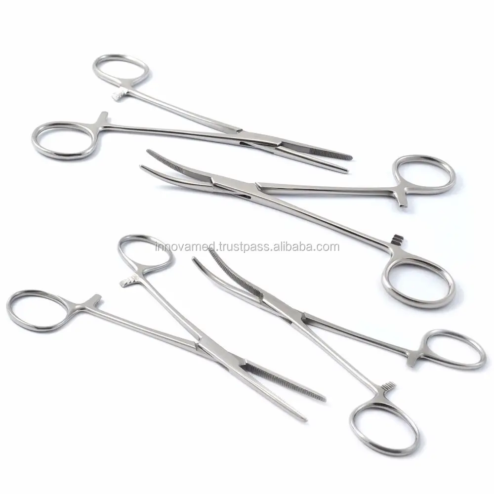 Pinza de bloqueo hemostática, instrumento médico quirúrgico para la arara, para veterinaria, 5,5 pulgadas, Kelly