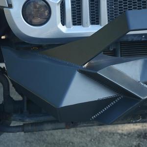 Protector de Parachoques Delantero <span class=keywords><strong>Corto</strong></span> Negro para Automóvil MAIKER, Placa de Cabrestante, Barra Protectora para <span class=keywords><strong>Jeep</strong></span> Wrangler JK, Accesorios <span class=keywords><strong>4x4</strong></span> - Product Image 5
