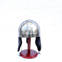 Casque portable Viking médiéval en acier avec oreillettes SAIWH910