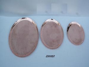 Placa de cobre rectangular con acabado pulido de espejo, accesorios para velas para decoración navideña del hogar - Product Image 3