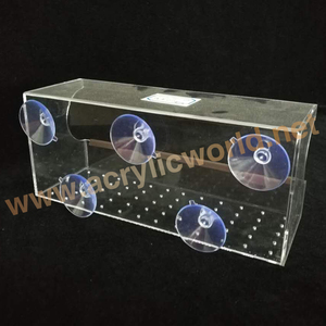 แสดงคริลิคขายส่งป๊อปอะคริลิหน้าต่างป้อนนกกับถ้วยดูด/ป้อนนกยืน - Product Image 4